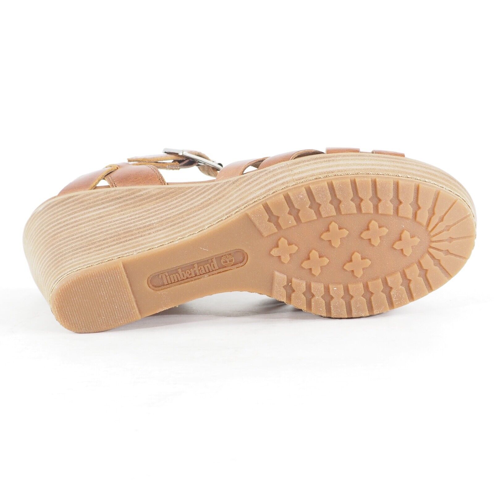 Womens Timberland Danforth Woven A14NR Leather Strap Casual Ladies Tan Sandals