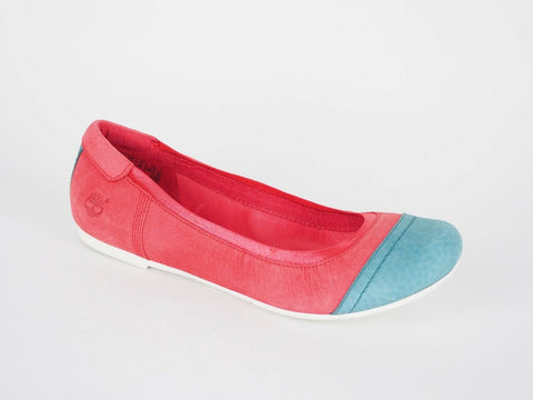 Womens Timberland Earthkeepers 8416A Pink Leather Light Ballerina Shoes Flats - London Top Style