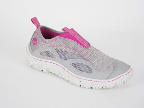 Womens Timberland Wake 58621 Grey Mauve Textile Slip On Active Trainers - London Top Style