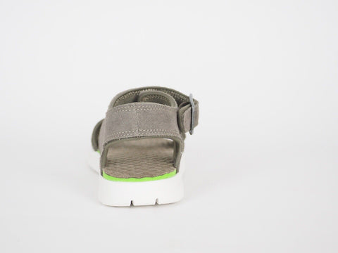 Womens Timberland Piermont A16GH Olive Leather 2 Strap Casual Summer Sandals