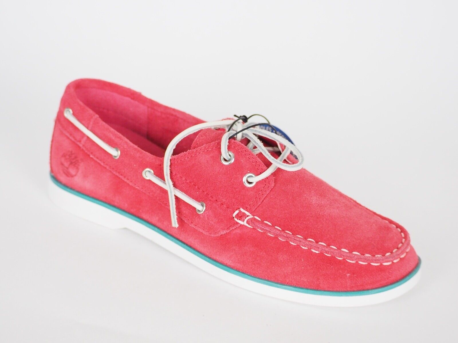 Juniors Boys Timberland Seabury Classic 2 Eye A1L67 Geranium Suede Boat Shoes - London Top Style