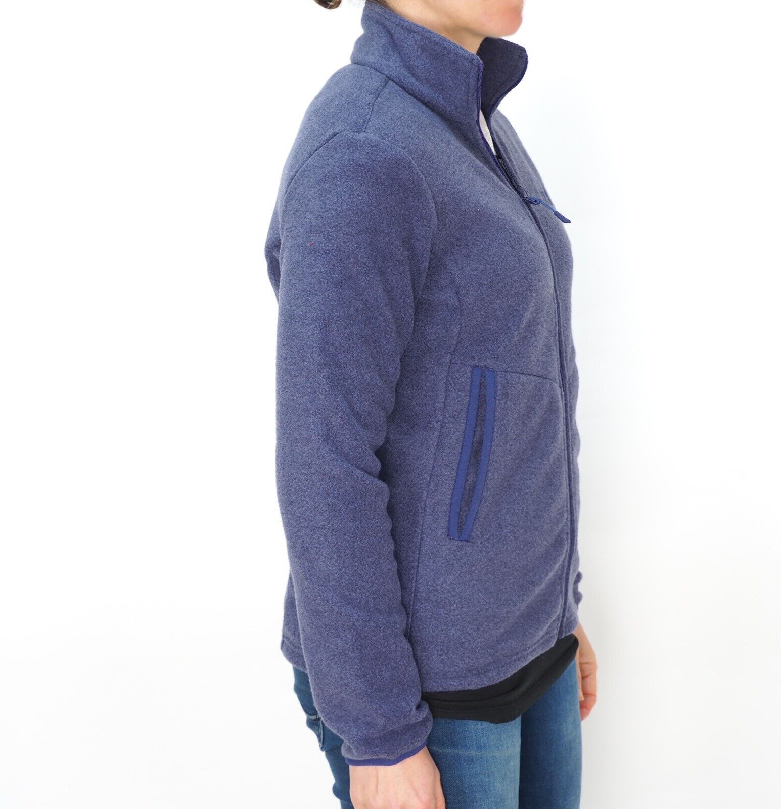 Womens Jack Wolfskin Nanuk 1707661 Dark Plum Soft Warm Fleece Zip Up Sweatshirt - London Top Style
