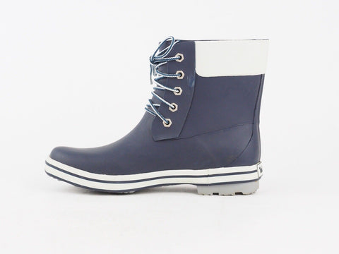 Womens Timberland Classic Rain 81923 Blue Wellingtons Lace Up Rain Wellies