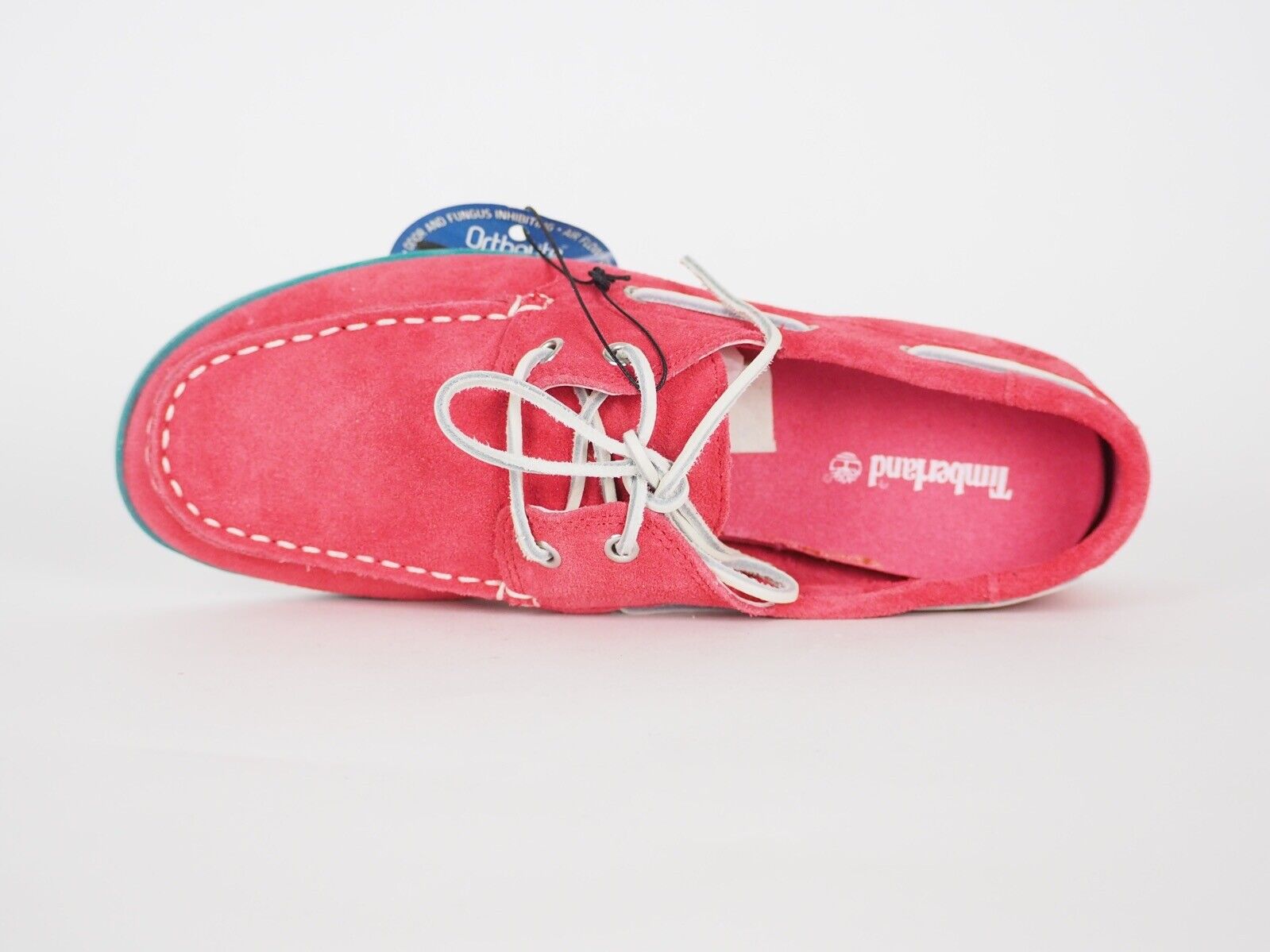Juniors Boys Timberland Seabury Classic 2 Eye A1L67 Geranium Suede Boat Shoes - London Top Style