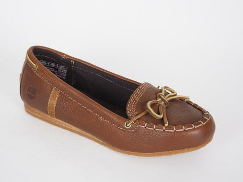 Womens Timberland EK Casca 3731R Brown Leather Moccasin Shoes - London Top Style