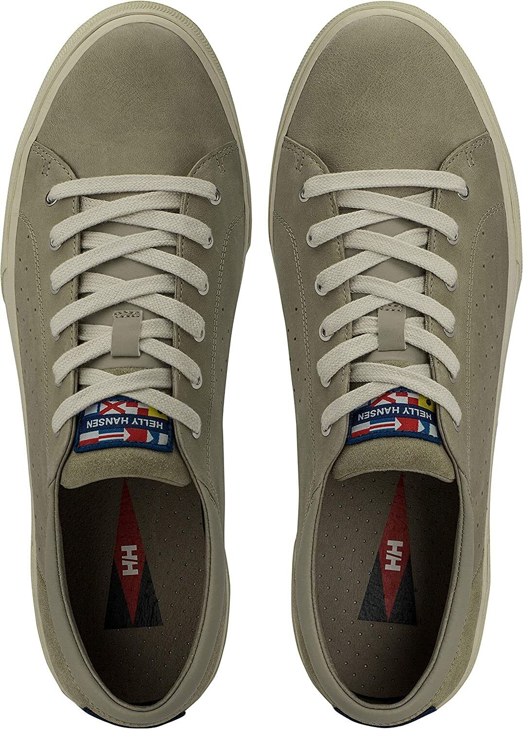 Mens Helly Hansen Copenhagen 11502 718 Grey Leather Lace Up Low Shoes - London Top Style