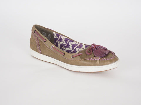 Womens Timberland Castille Ball 69660 Light Brown Leather Casual Flats Shoes