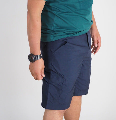 Mens Jack Wolfskin Barrington 5004512 Night Blue Comfort Fit Light Summer Shorts - London Top Style