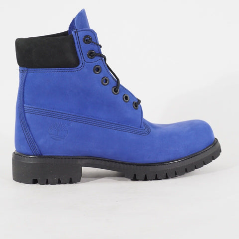 Mens Timberland 6 Inch Premium A1M64 Blue Leather Lace Waterproof Walking Boots