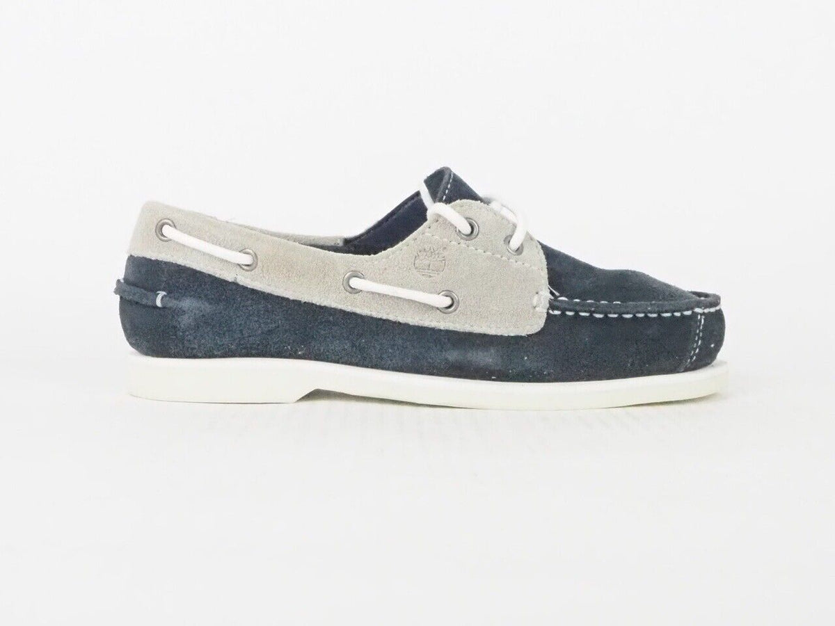 Juniors Timberland Classic 2 Eye Boat 53982 Navy Blue Slip On Casual Shoes