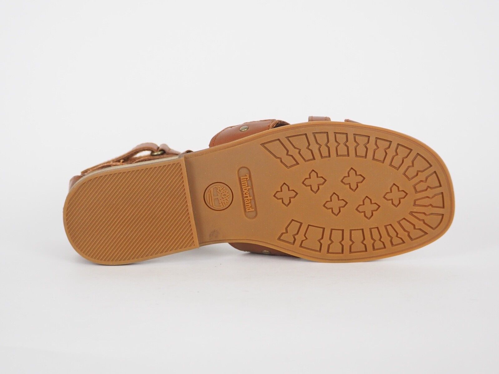 Junior Girls Timberland Staris 4392R Tan Leather Gladiator Sandals