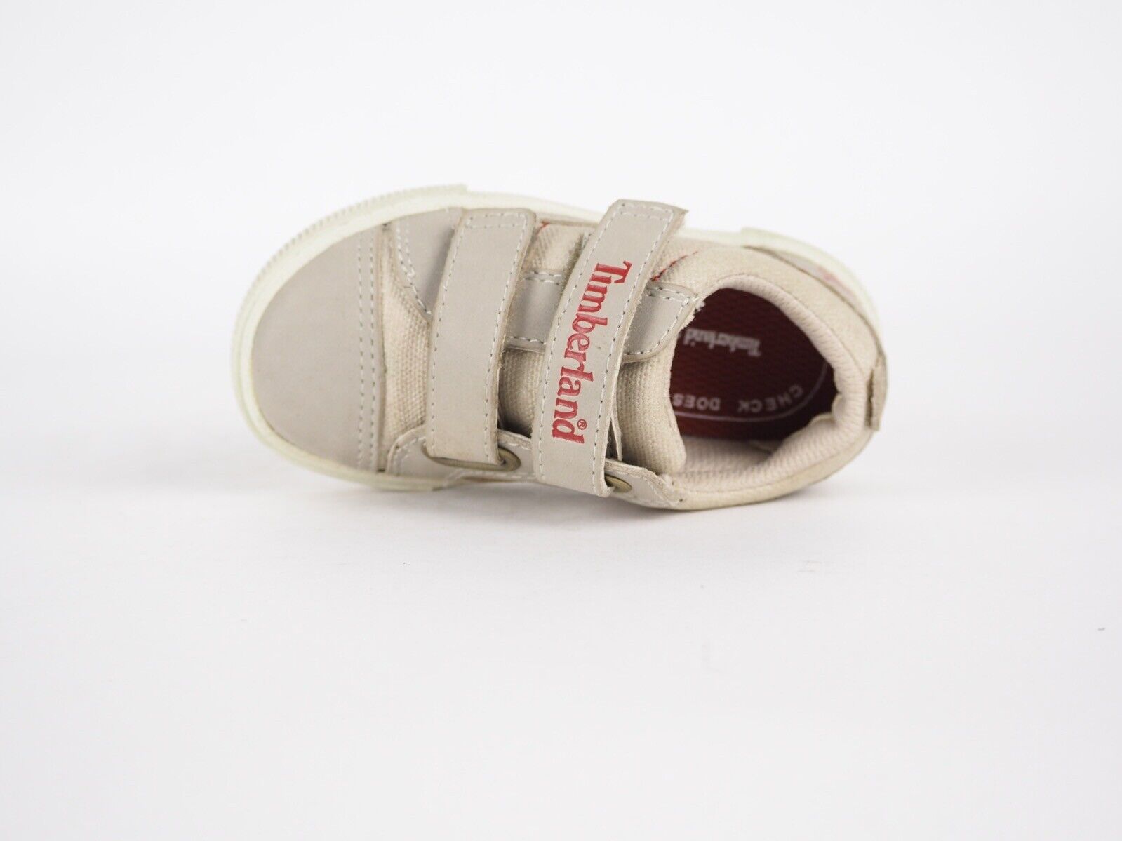Infants Timberland Abercorn A15B9 Beige Leather Double Strap Casual Baby Shoes - London Top Style