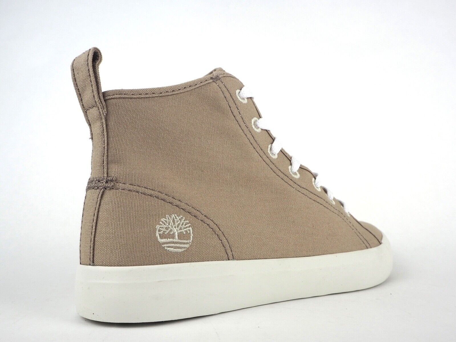 Womens Timberland Newport Bay Chukka A1YSK Taupe Canvas Lace Up Casual Trainers - London Top Style