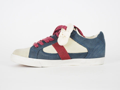 Womens Timberland Glastenbury Ox 8665A Navy Blue Leather Lace Up Low Trainers - London Top Style