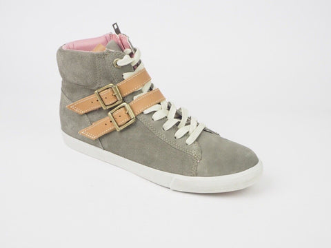 Womens Timberland Glastonbury 8954A Grey Suede Hi Top Lace Trainers Chukka Boots