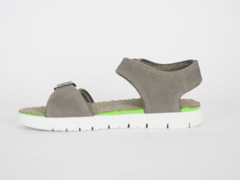 Womens Timberland Piermont A16GH Olive Leather 2 Strap Casual Summer Sandals