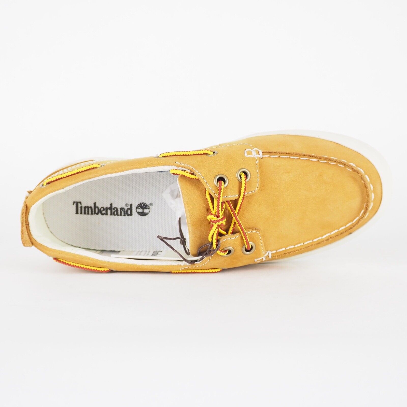 Womens Timberland Brattleboro A15TR Wheat Leather Low Trainers Casual Boat Shoes
