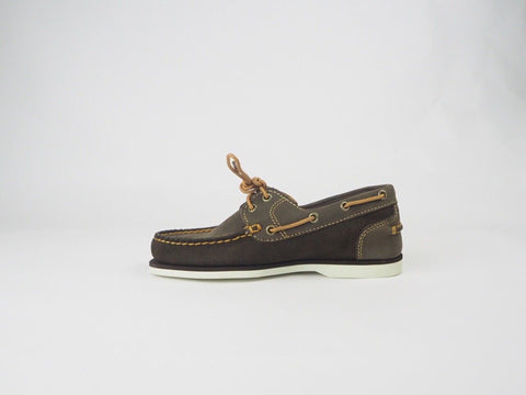 Womens Timberland Classic 2 Eye 26608 Brown Leather Ladies Casual Boat Shoes