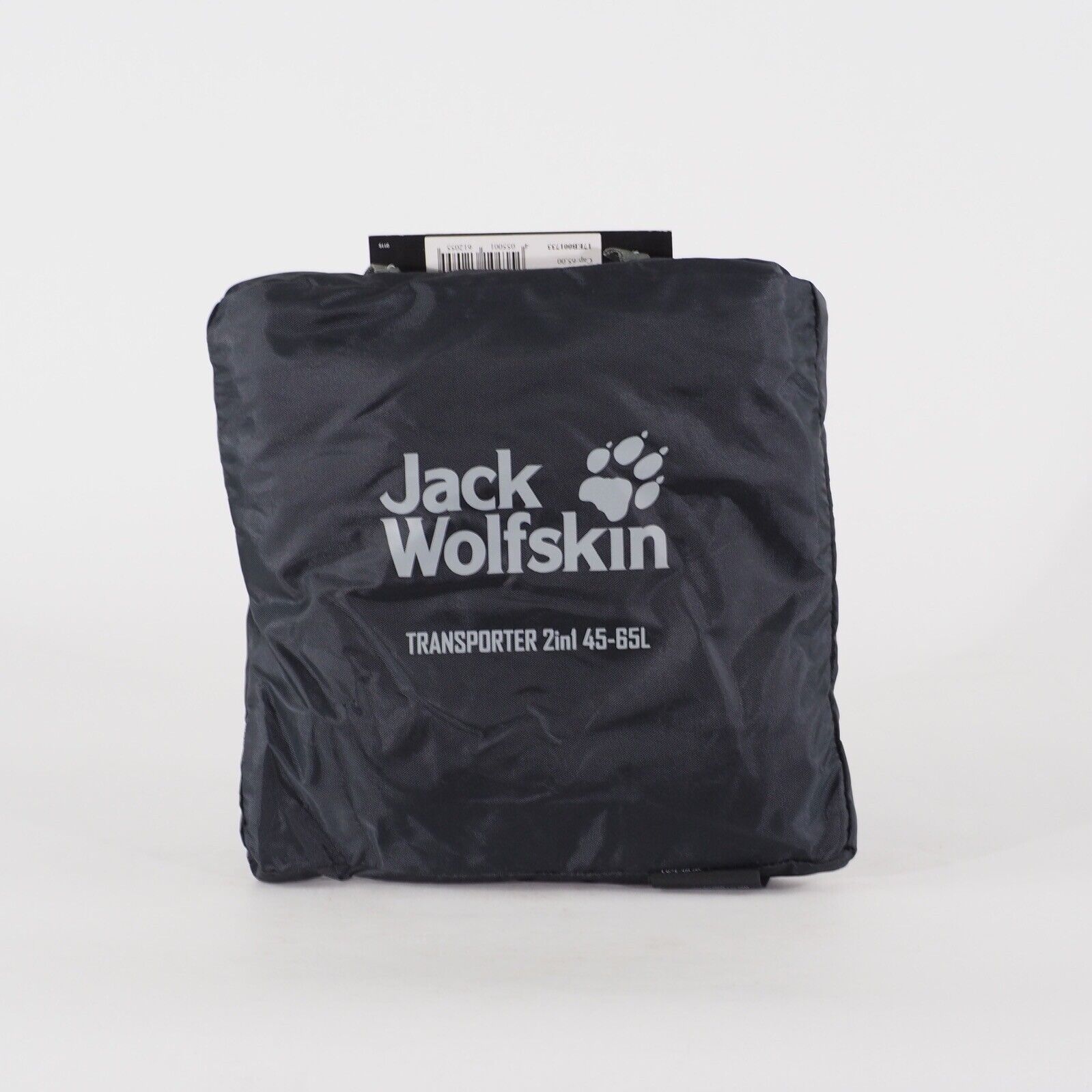 Adults Jack Wolfskin Transporter 2 in 1 8002781 Black Travel Rain Cover Bag