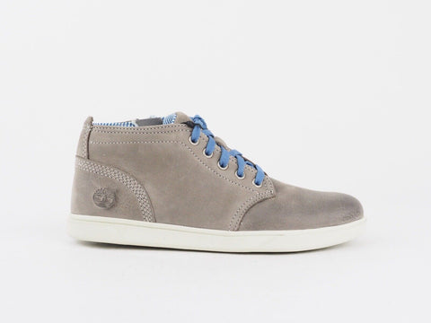 Juniors TimberlandEK Groveton 3293A Grey Leather Lace Casual Shoes Chukka Boots