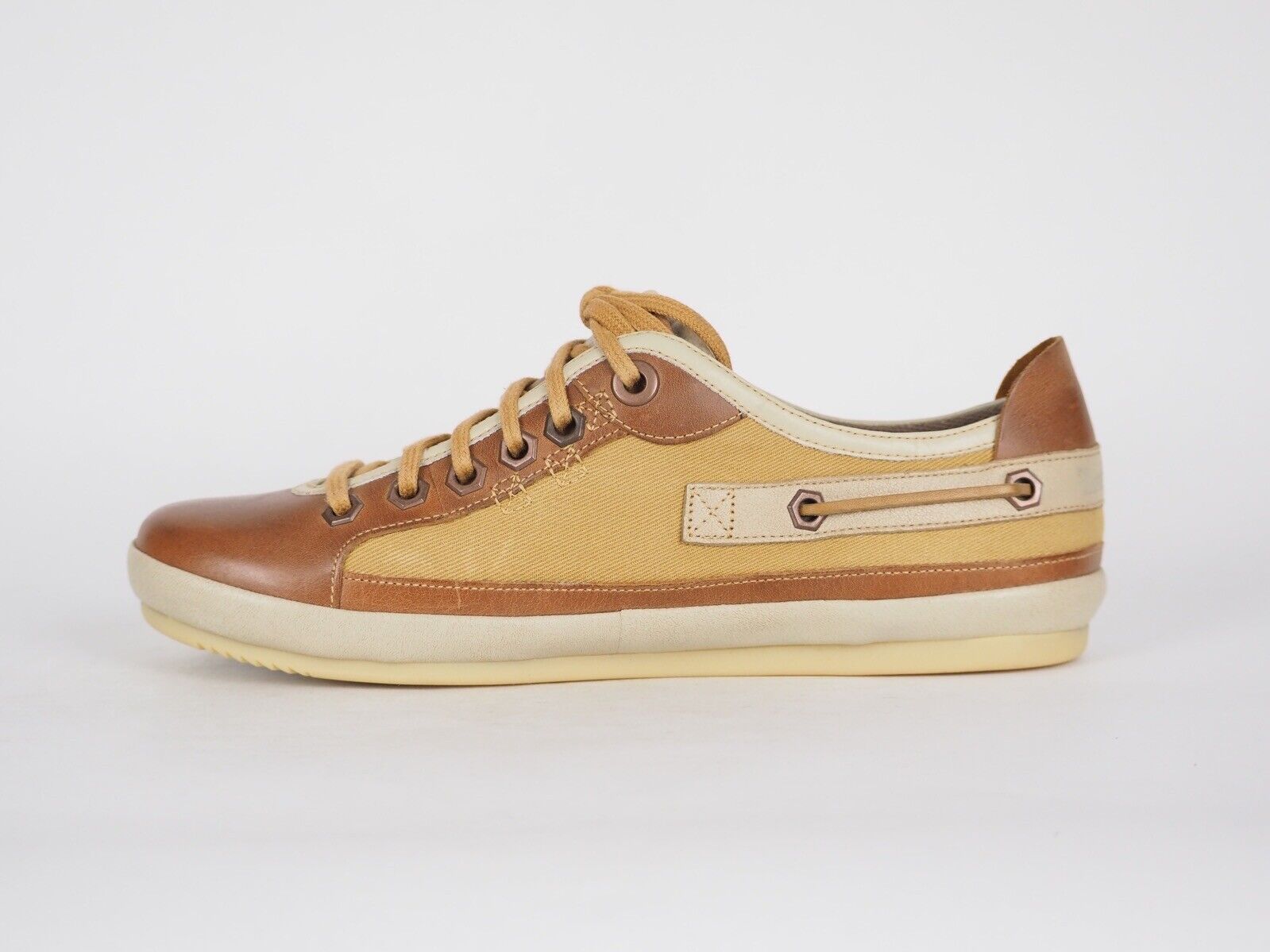 Womens Timberland Vintera Oxford 16679 Tan Leather Lace Up Flats Casual Shoes
