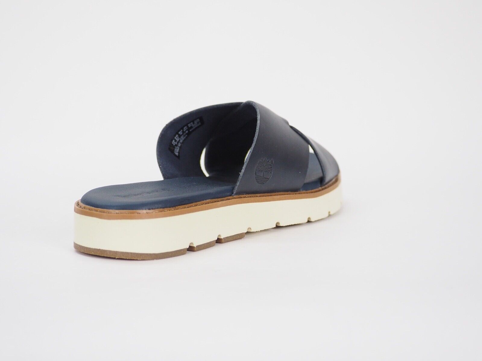 Womens Timberland Bailey Park X Strap A14R3 Navy Blue Leather Summer Sliders