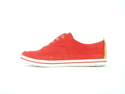 Womens Timberland EK Cascobay 8845R Red Leather Laceless Casual Slip On Shoes