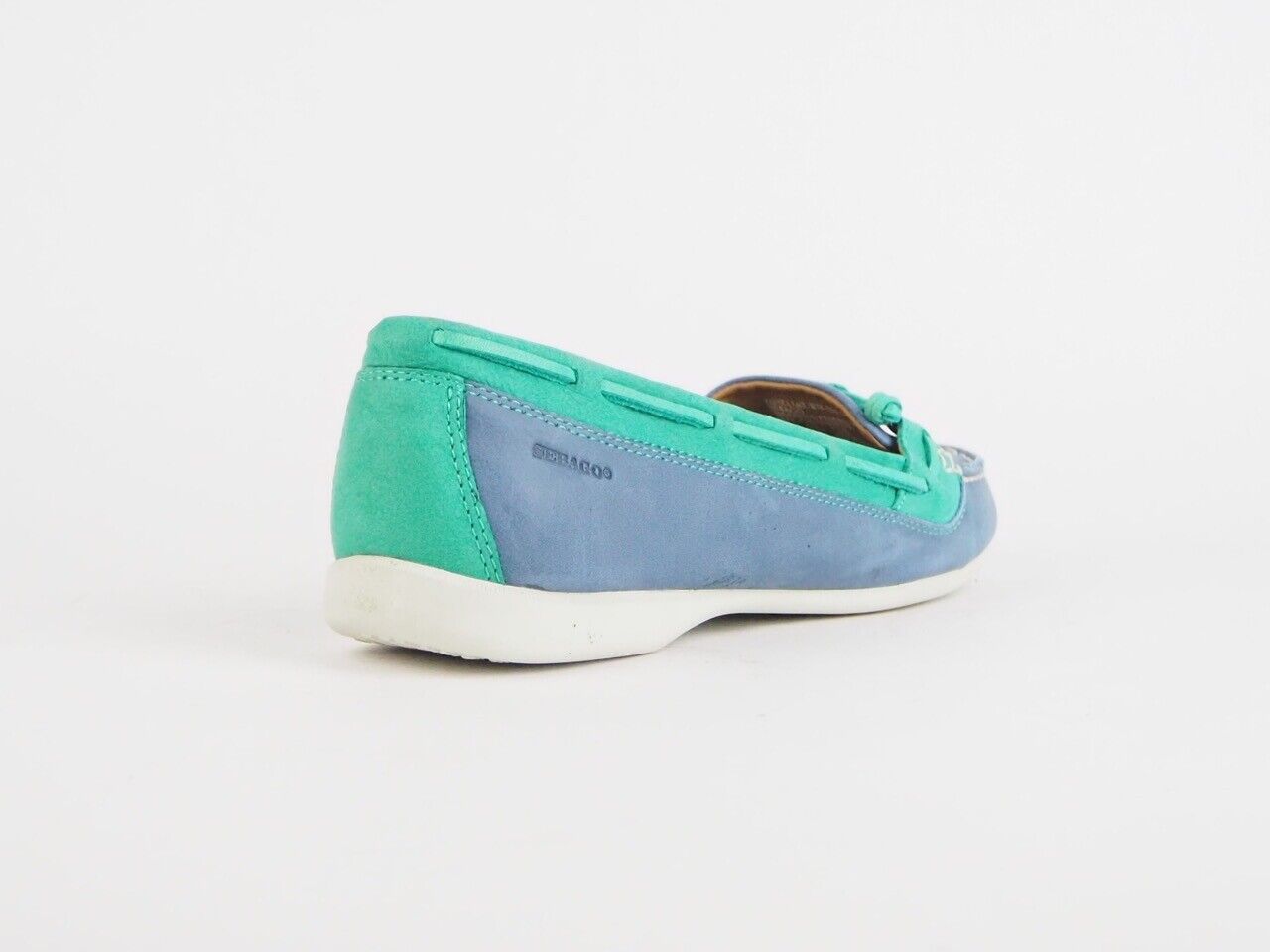 Womens Sebago Felucca Lace B668001 W Leather Lace Up Teal Boat Casual Shoes - London Top Style