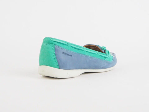 Womens Sebago Felucca Lace B668001 W Leather Lace Up Teal Boat Casual Shoes - London Top Style