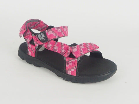 Girls Jack Wolfskin Seven Seas 2 Pink Synthetic Walking Strap Sandals
