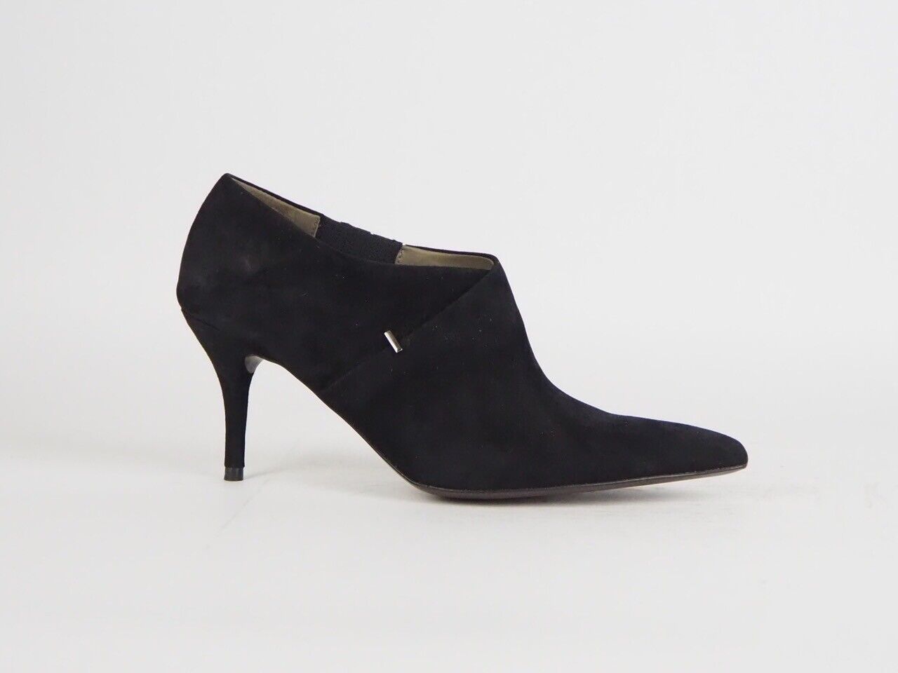 Womens Calvin Klein Kenzie Suede Black J7145 Formal Heels Shoes - London Top Style