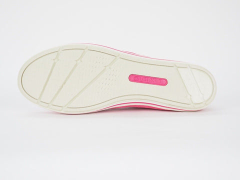 Womens Timberland EK Casco Bay 8847R Pink Leather Laceless Casual Light Shoes
