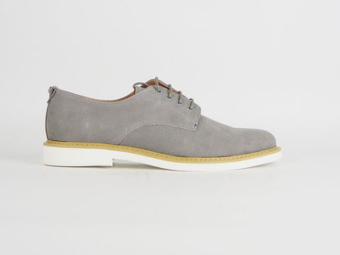 Mens Peter Werth Pegg Suede Derby Grey Lace Up Casual Formal Shoes