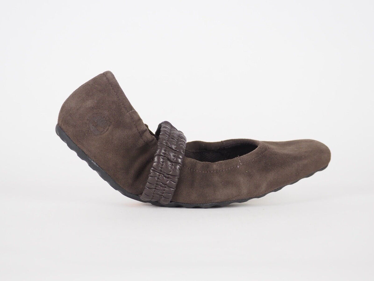 Womens Timberland Sulima MaryJane 65313 Dark Brown Leather ballerin Ballet Flats - London Top Style
