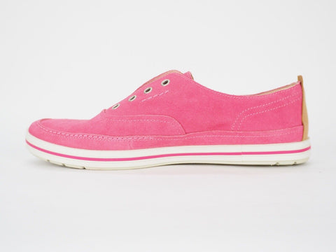 Womens Timberland EK Casco Bay 8847R Pink Leather Laceless Casual Light Shoes