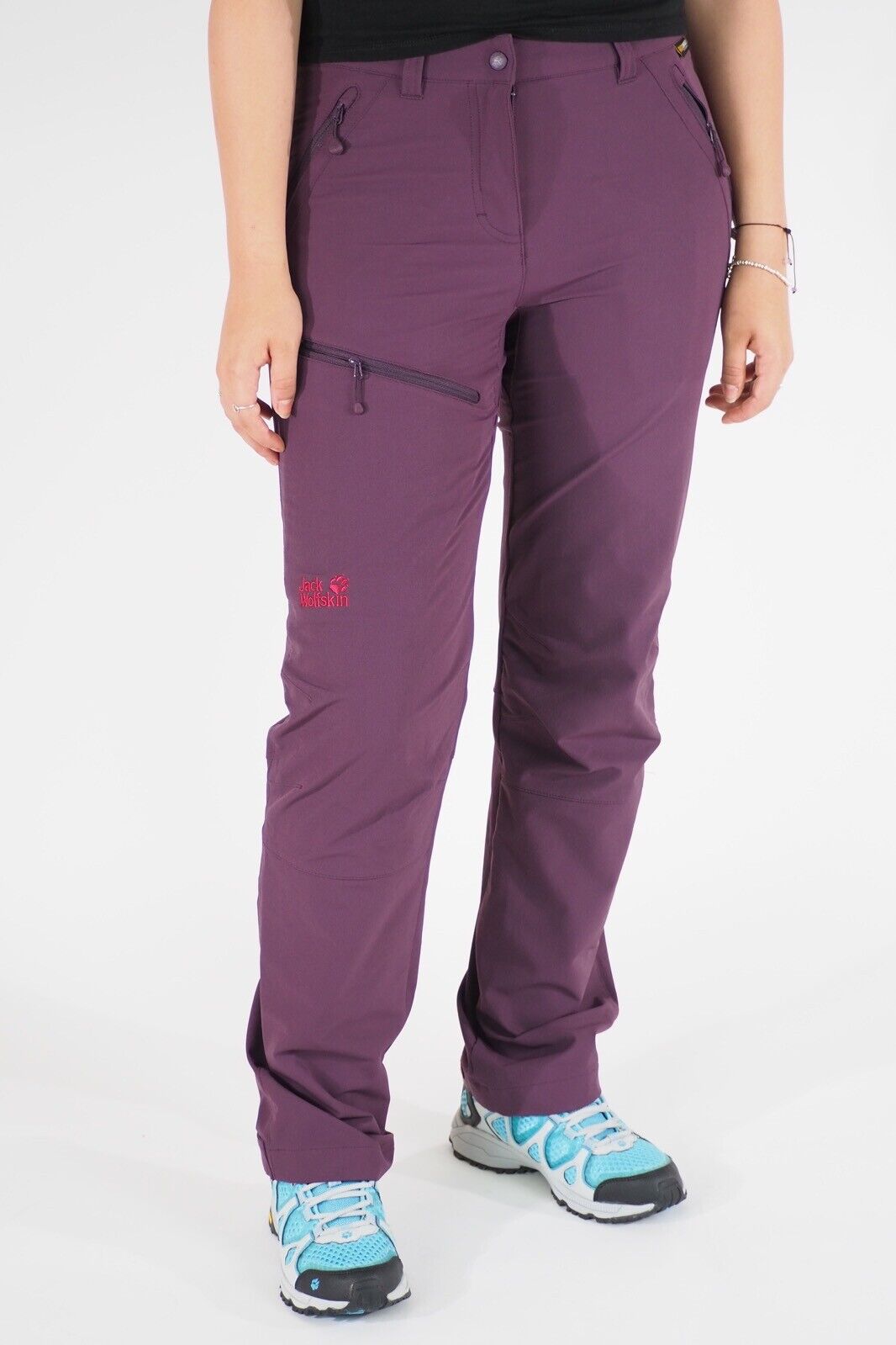 Womens Jack Wolfskin Activate 1501481 Grapevine Warm Windproof Hiking Trousers