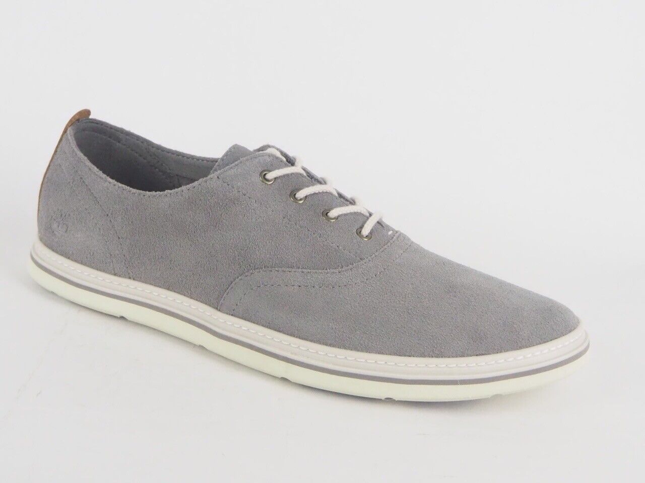 Mens Timberland Coles Point A1HRW Steeple Grey Leather Lace Up Casual Shoes