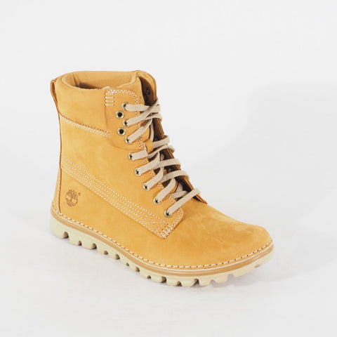 Womens Timberland 6 Inch Brookton 8014R Wheat Leather Lace Casual Walking Boots