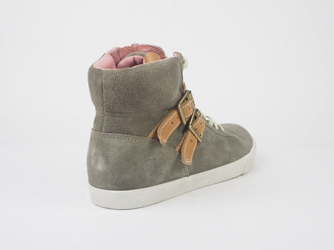 Womens Timberland Glastonbury 8954A Grey Suede Hi Top Lace Trainers Chukka Boots