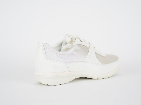 Womens Timberland Killington Park 14642 Off White Leather Fabric Laced Trainers - London Top Style