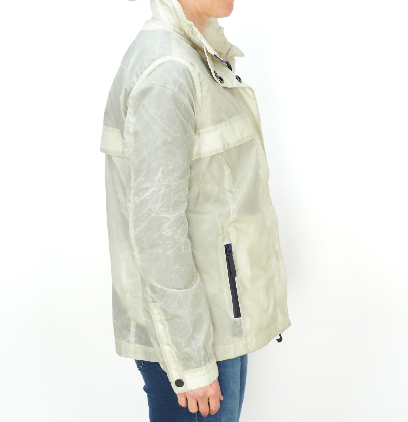 Womens Jack Wolfskin Asolo Dolomy Wax 1305781 Dusty Grey Zip Up Windproof Jacket - London Top Style