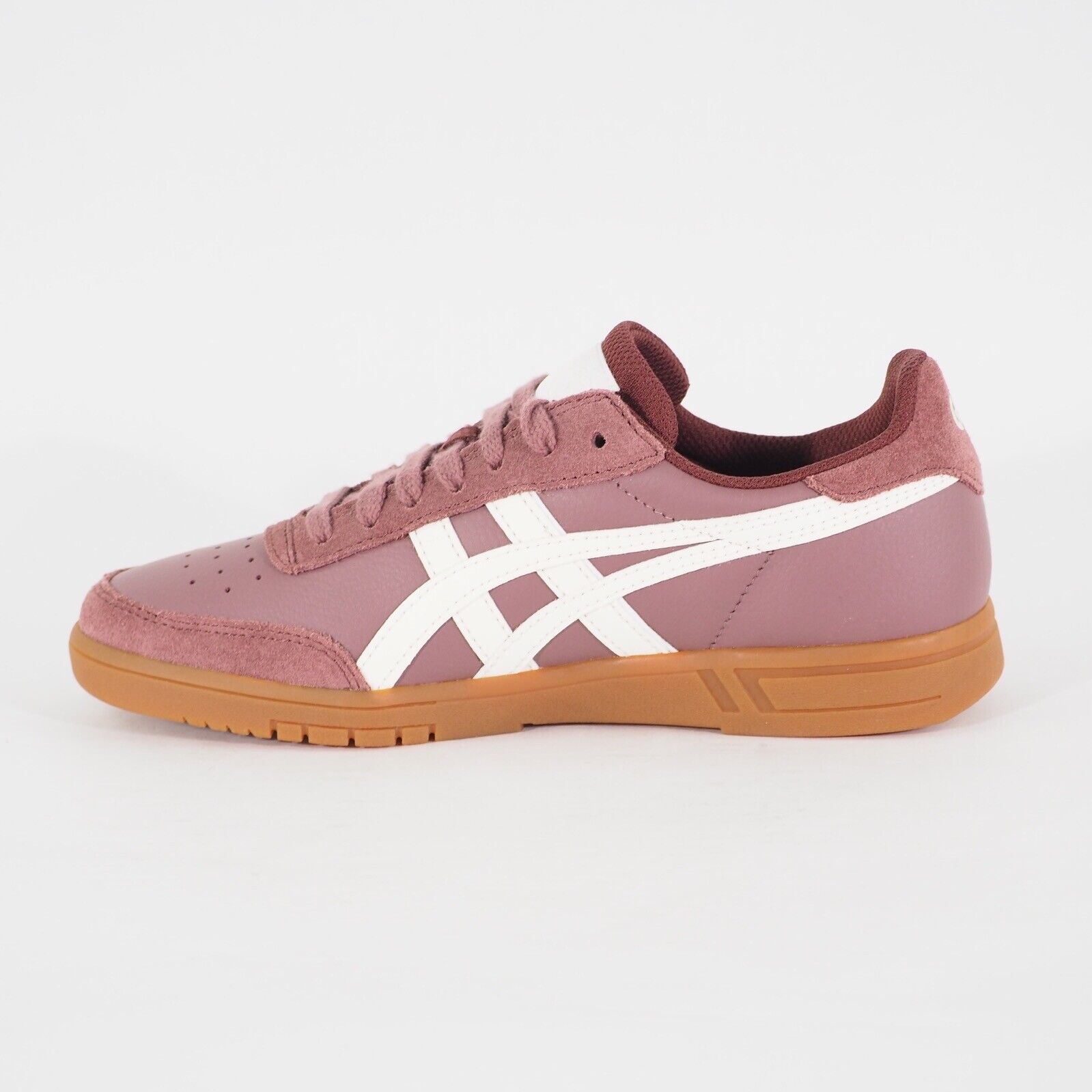 Juniors Asics Gel Vickka TRS H8A4L Rose Taupe Leather Casual Walking Trainers