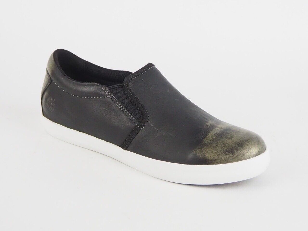 Womens Timberland Ek Glastenbury A137T Black Leather Slip On Casual Walk Shoes