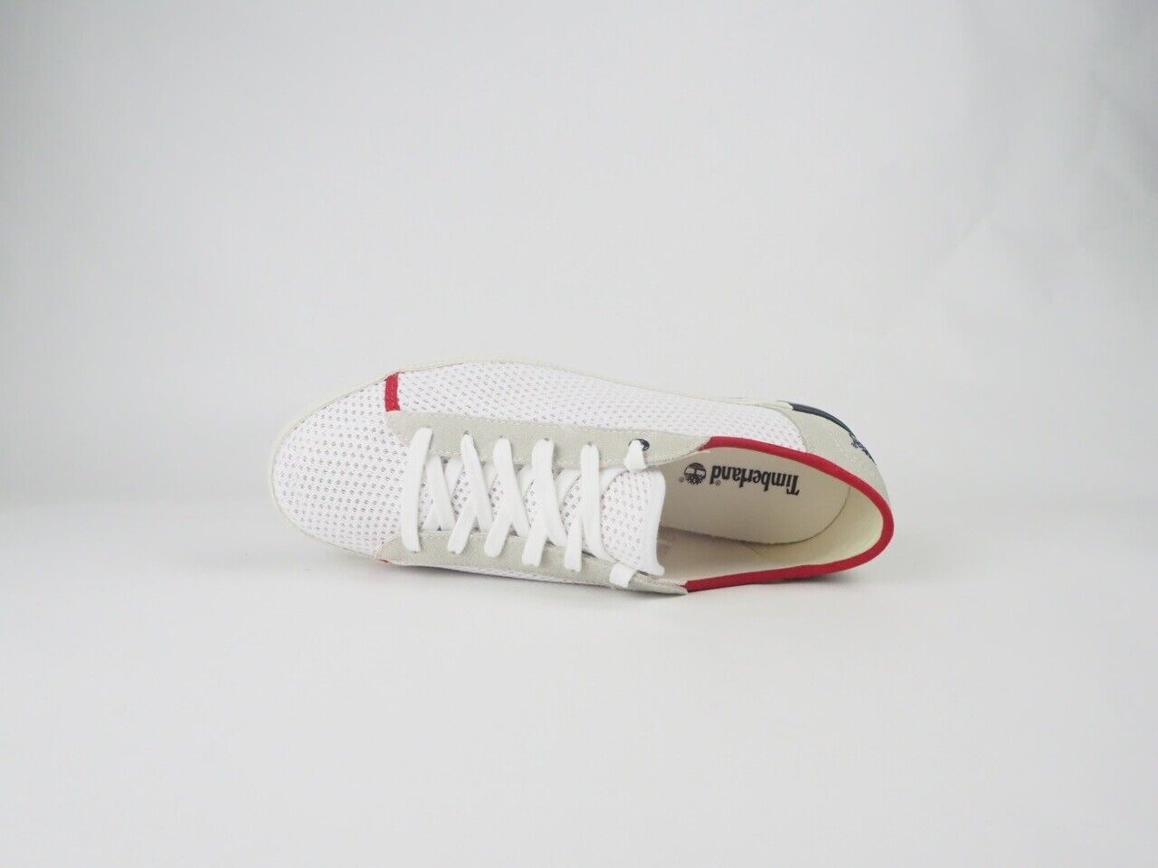 Mens Timberland Earthkeepers Newport Bay A18IH White Textile Lace Up Trainers - London Top Style