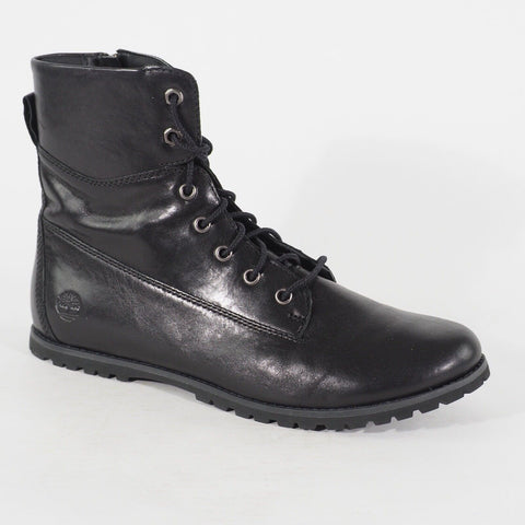 Womens Timberland Joslin Mid Side A1TDG Black Leather Lace Casual Walking Boots