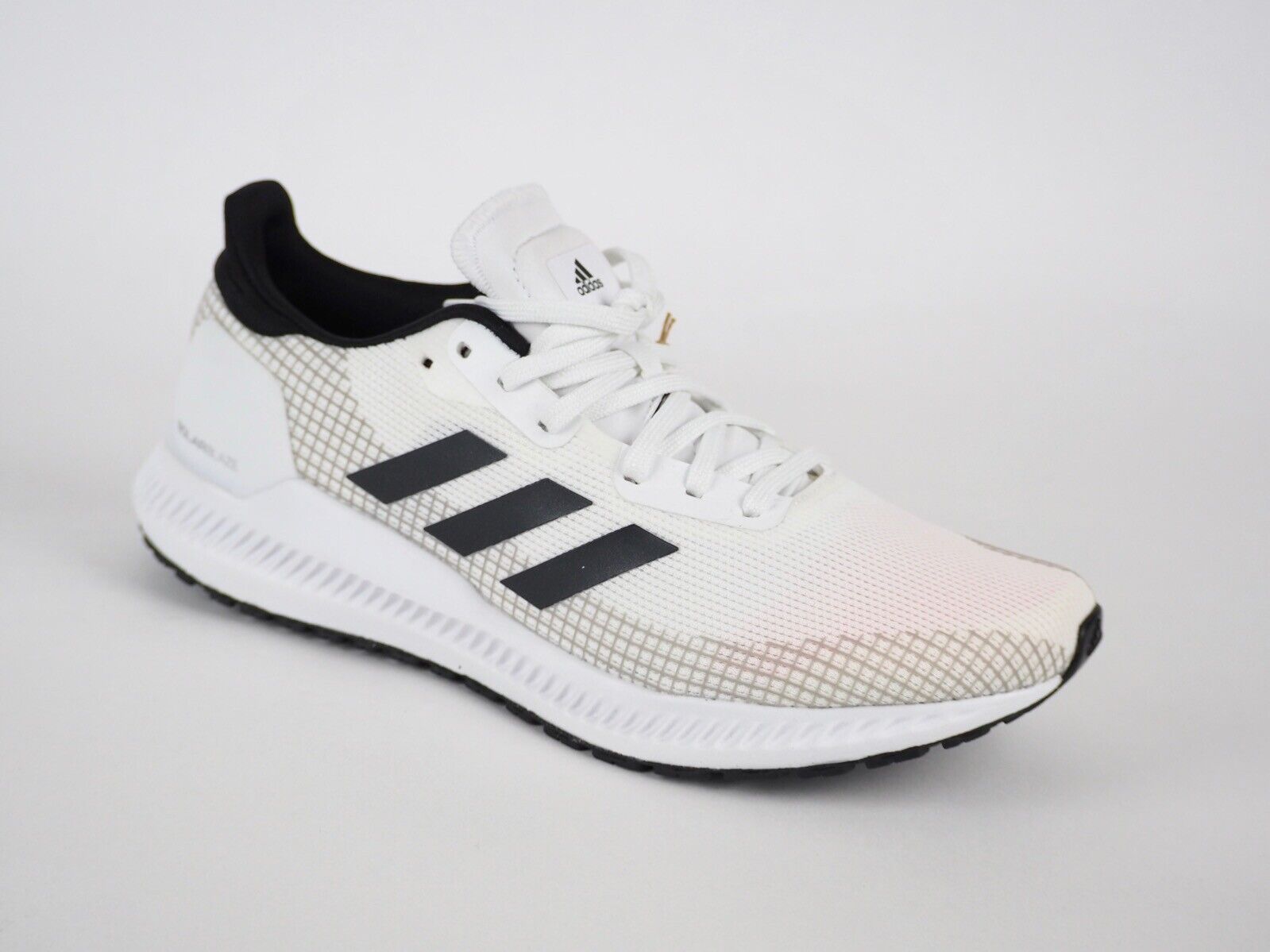 Mens ADIDAS Solar Blaze EF0810 Black / White Running Shoes Casual Trainers