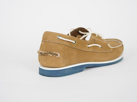 Junior Boys Timberland Peaks Island 6895R Brown Leather Boat Shoes UK 5 - London Top Style