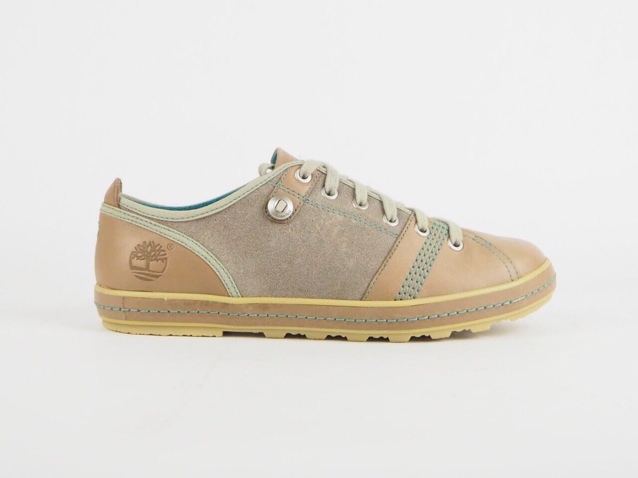 Womens Timberland Earthkeepers Faulkner OX 24695 Beige Leather Casual Shoes