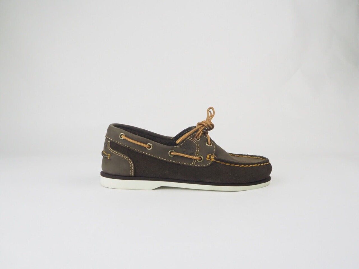 Womens Timberland Classic 2 Eye 26608 Brown Leather Ladies Casual Boat Shoes