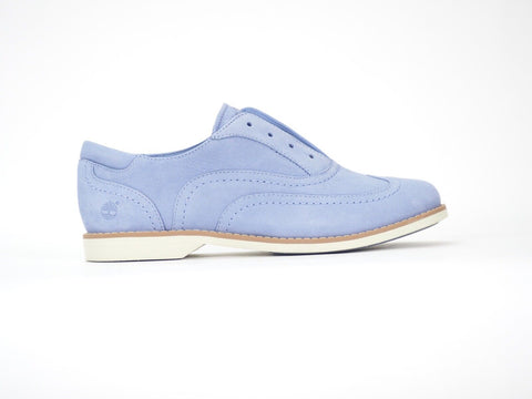 Womens Timberland Milway Laceless 8819A Baby Blue Leather Casual Oxford Shoes
